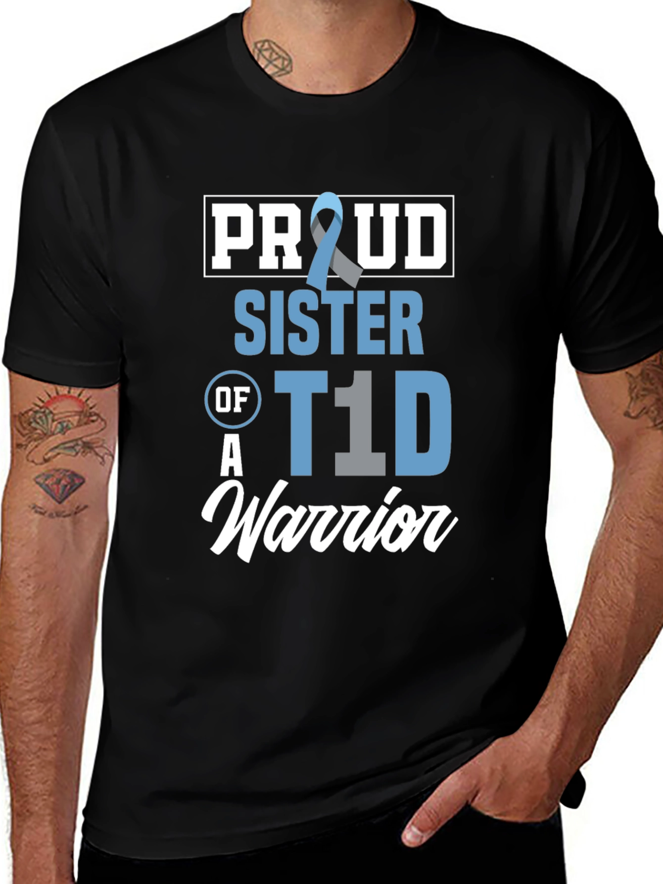 Proud Sister of a T1D Warrior T-Shirt