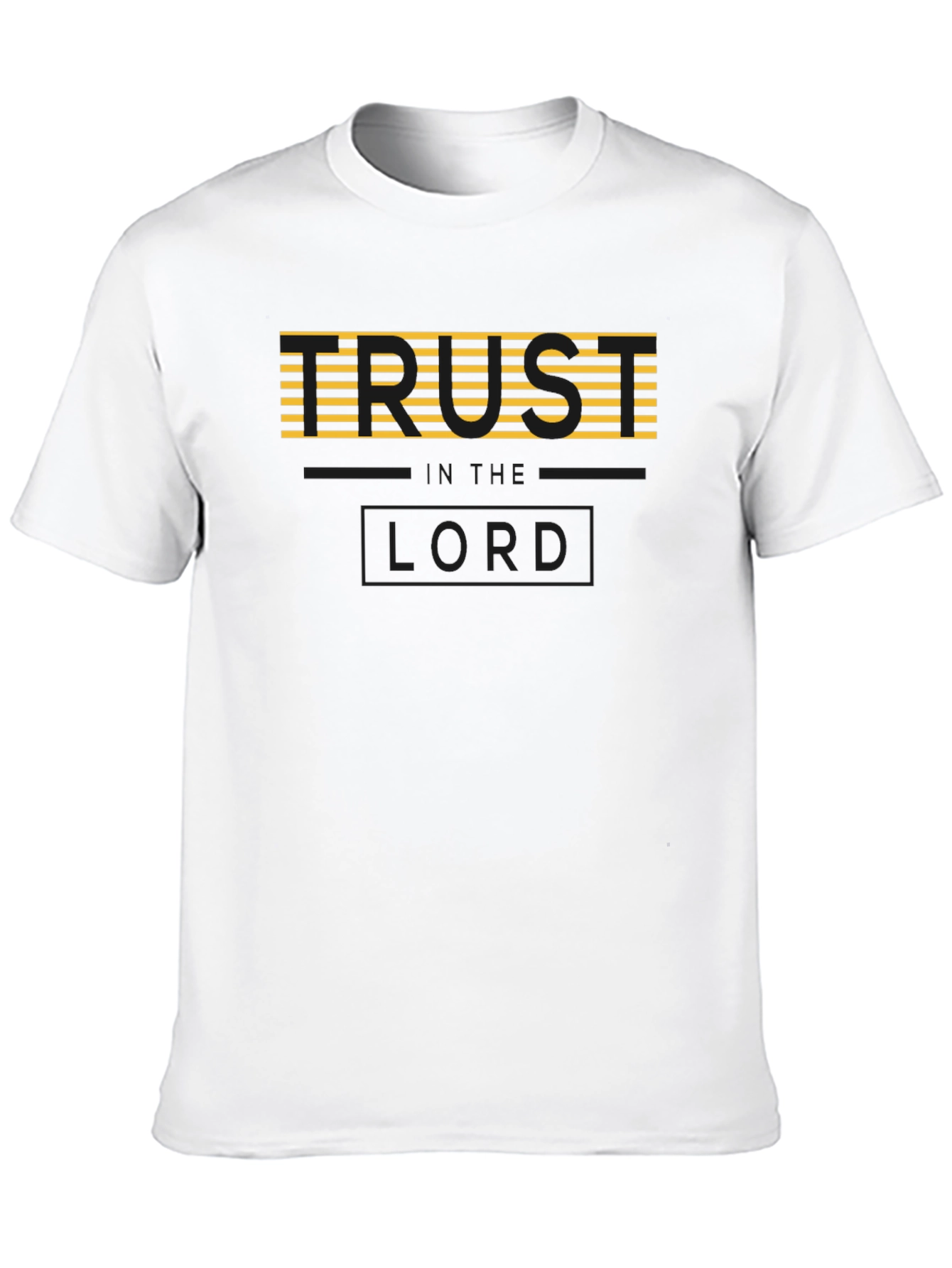 Trust the Lord Black Graphic T-Shirt