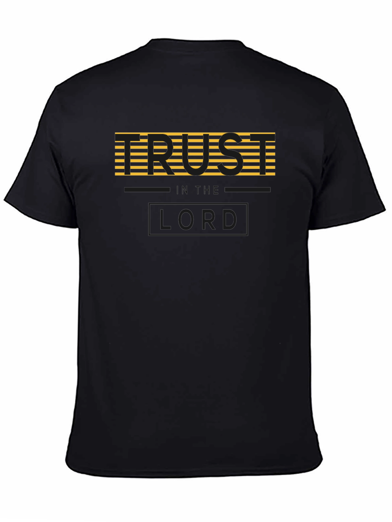 Trust the Lord Black Graphic T-Shirt