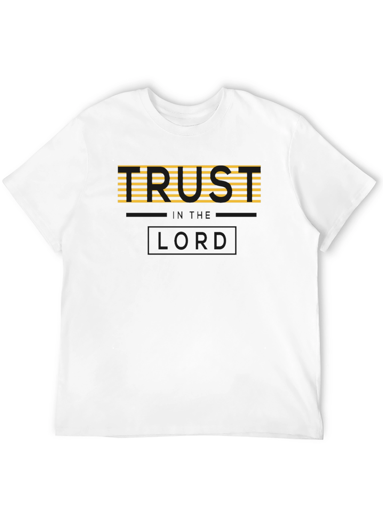 Trust the Lord Black Graphic T-Shirt