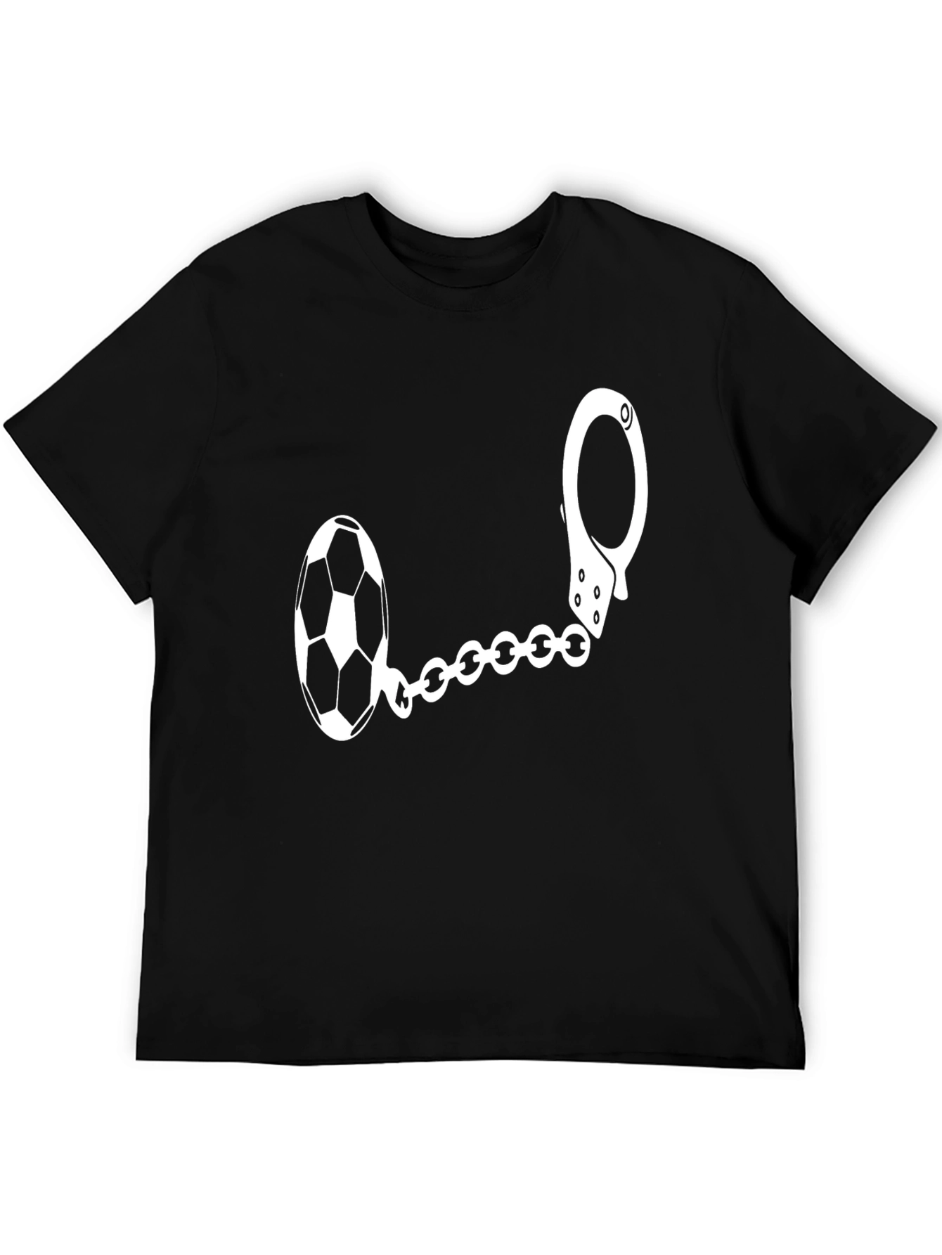 Soccer Ball Handcuff Graphic T-Shirt