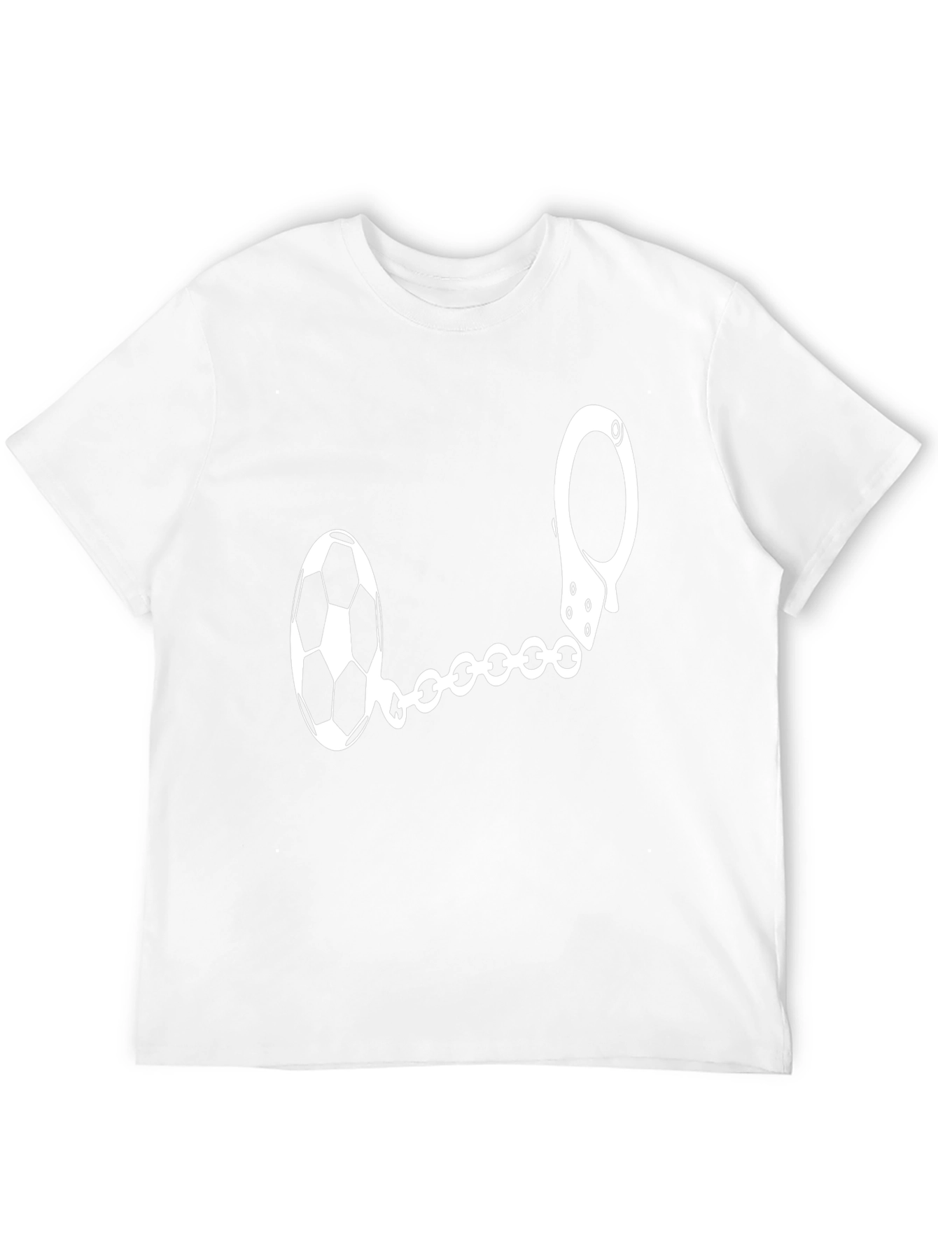 Soccer Ball Handcuff Graphic T-Shirt