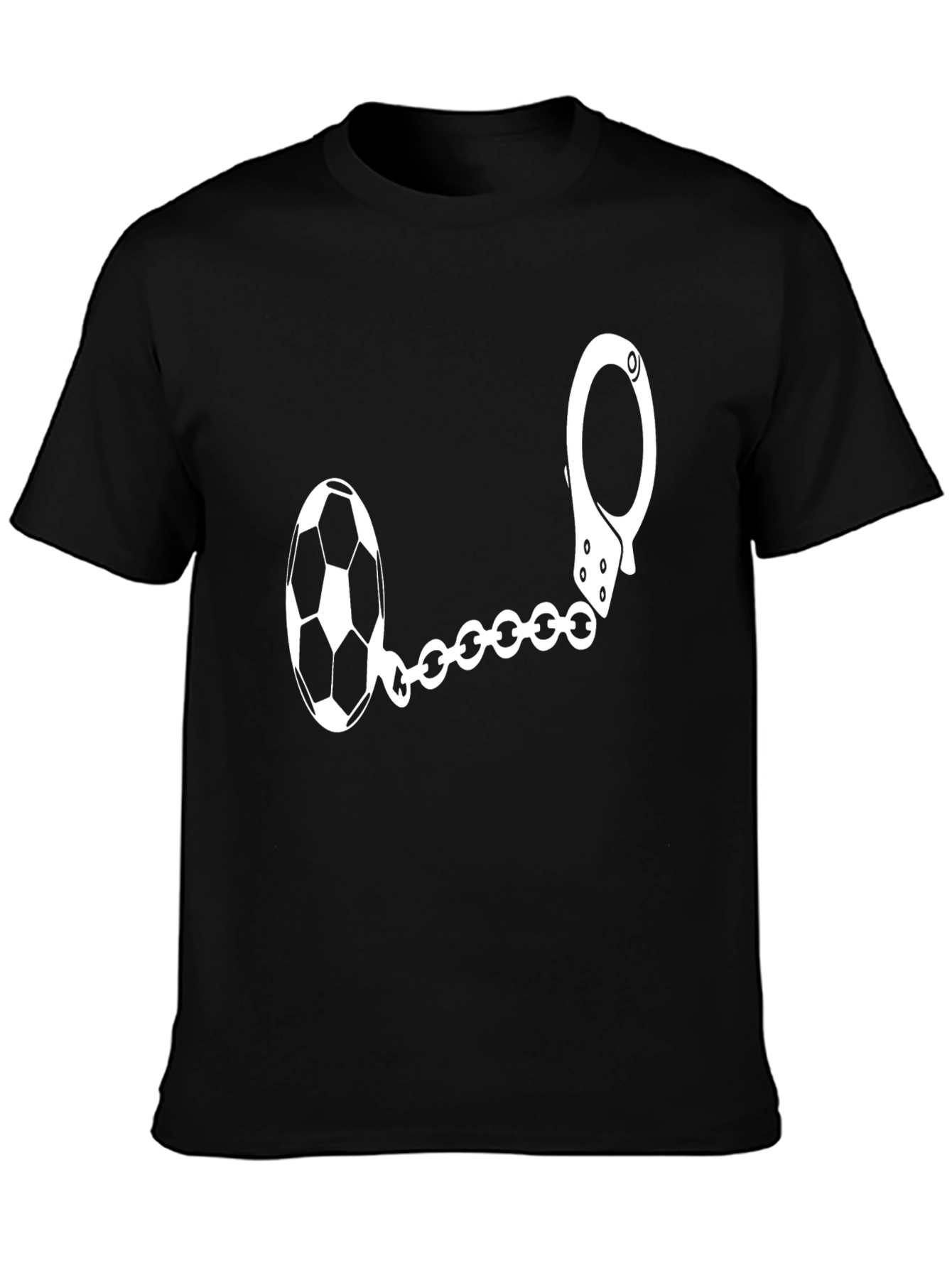 Soccer Ball Handcuff Graphic T-Shirt