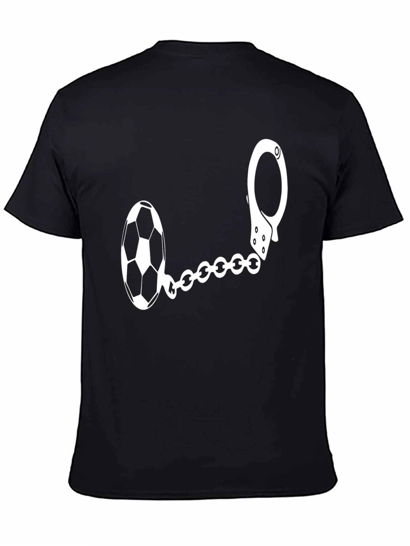 Soccer Ball Handcuff Graphic T-Shirt