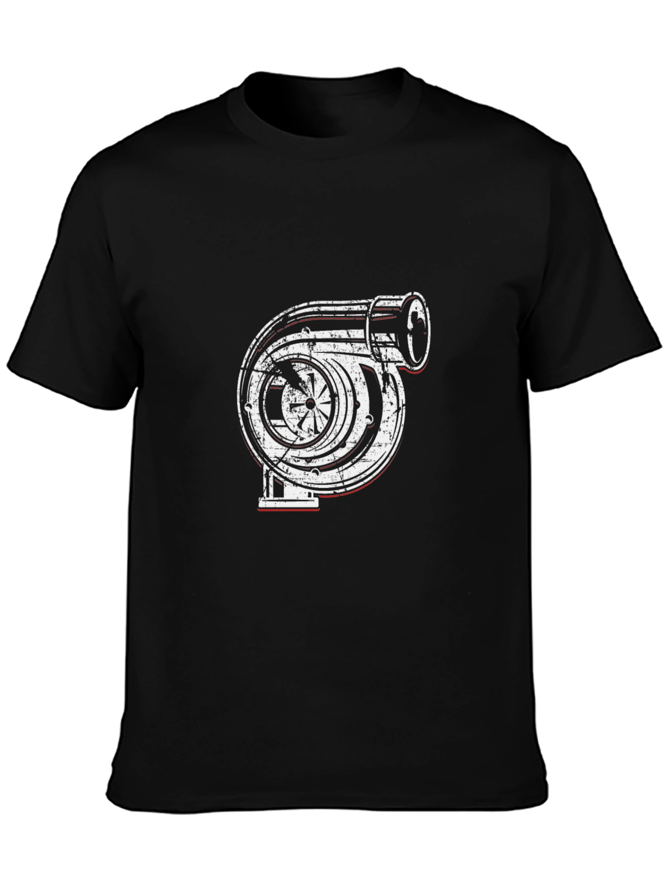 Turbo Engine Graphic T-Shirt - Black