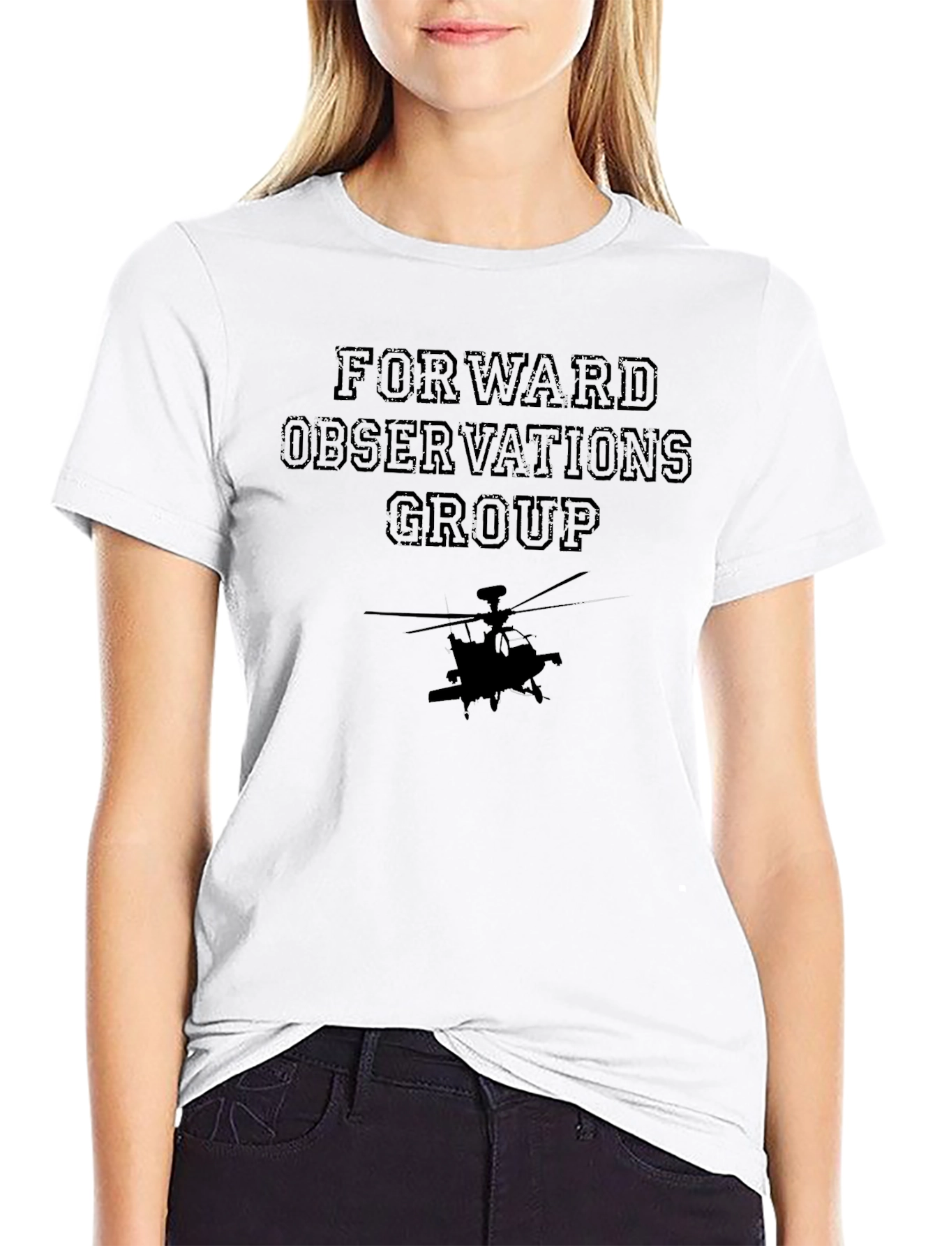 Forward Observations Group Helicopter T-Shirt