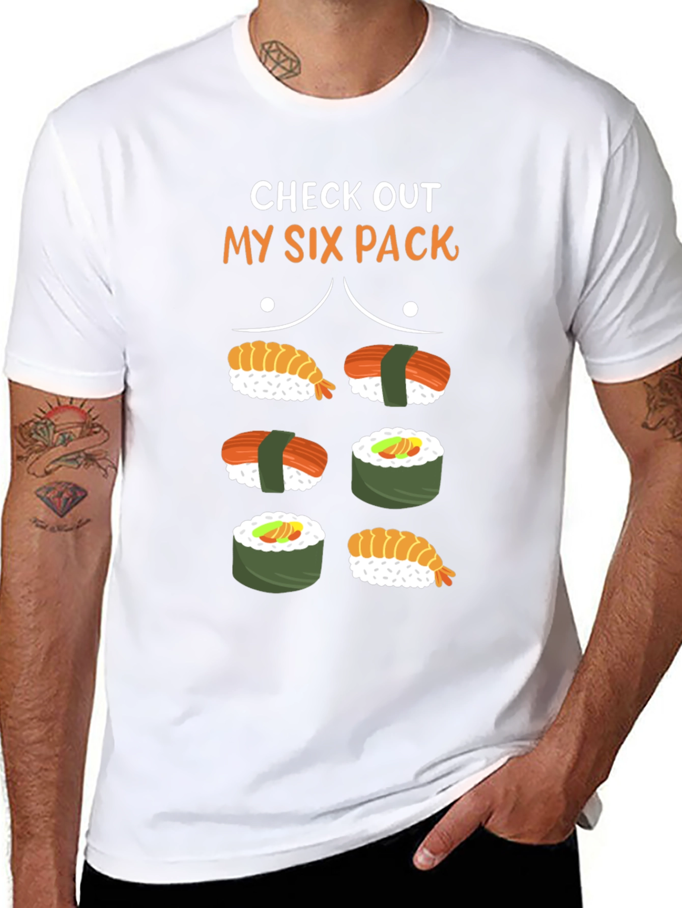 Sushi Six Pack Graphic T-Shirt