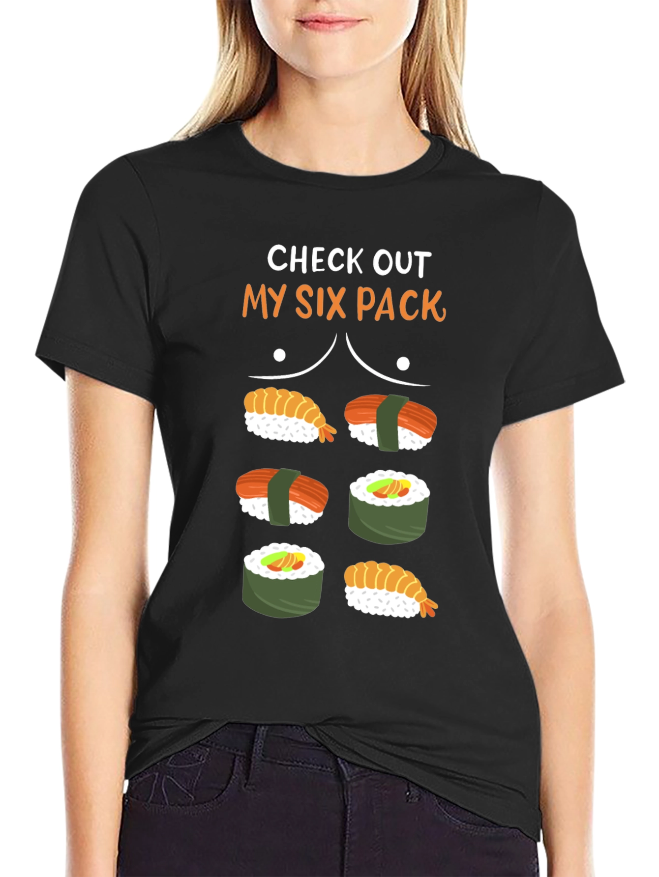 Sushi Six Pack Graphic T-Shirt