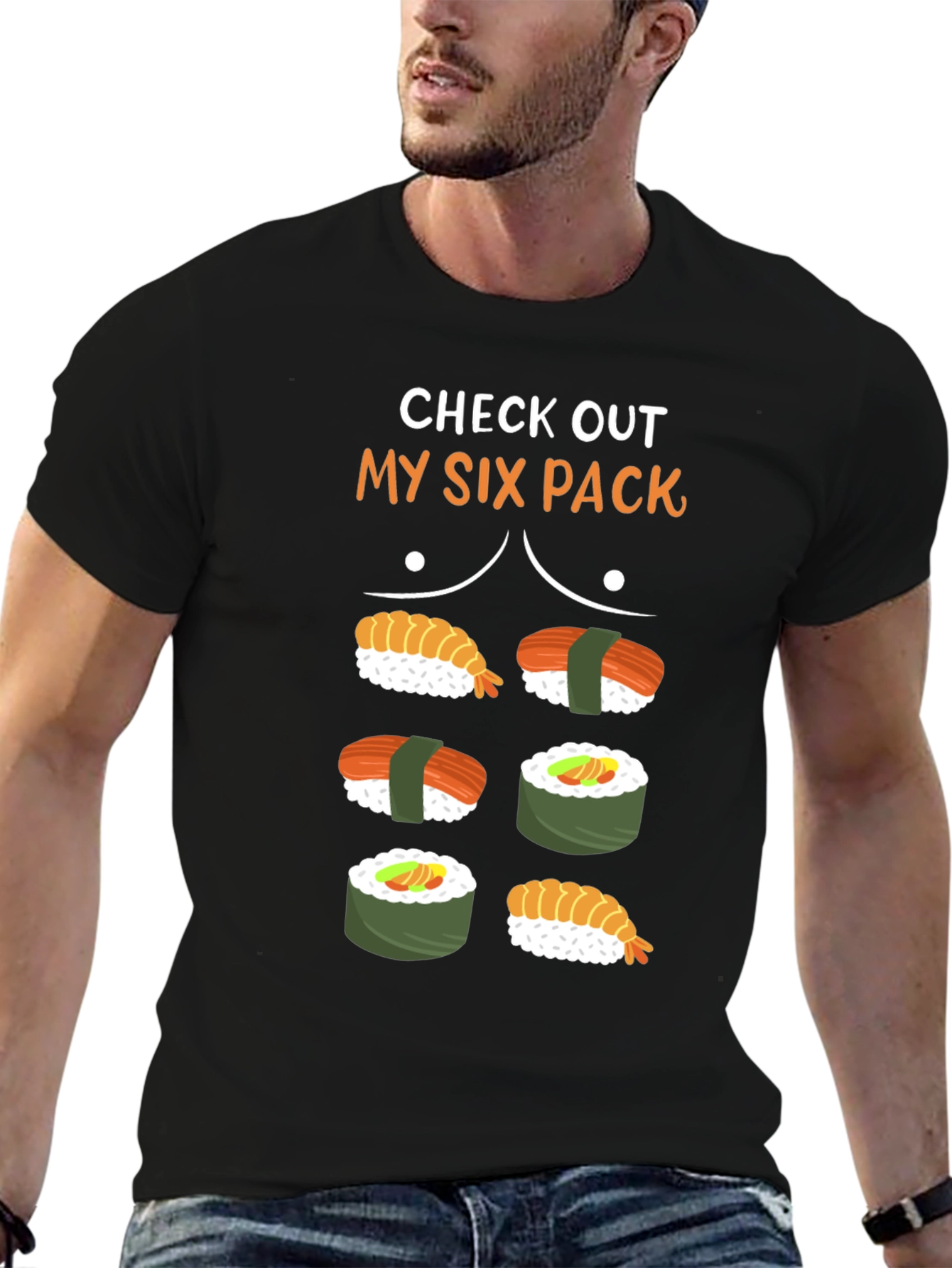 Sushi Six Pack Graphic T-Shirt