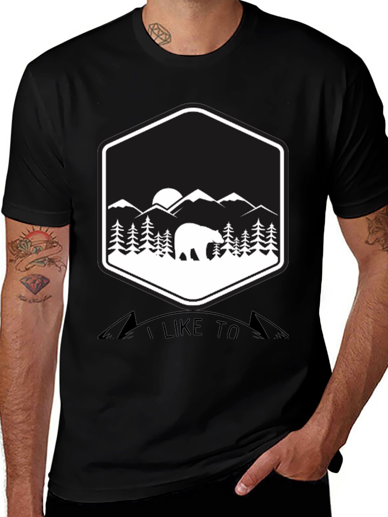 Bear Mountain Graphic Tee - Nature Lover T-Shirt