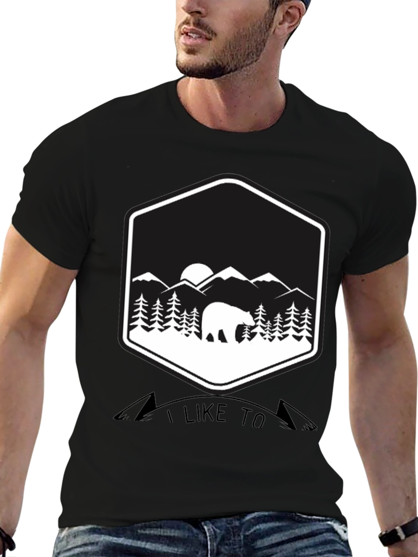 Bear Mountain Graphic Tee - Nature Lover T-Shirt