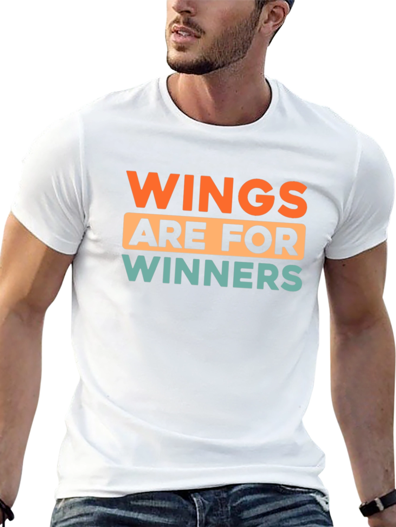 Wings Are For Winners Black T-Shirt