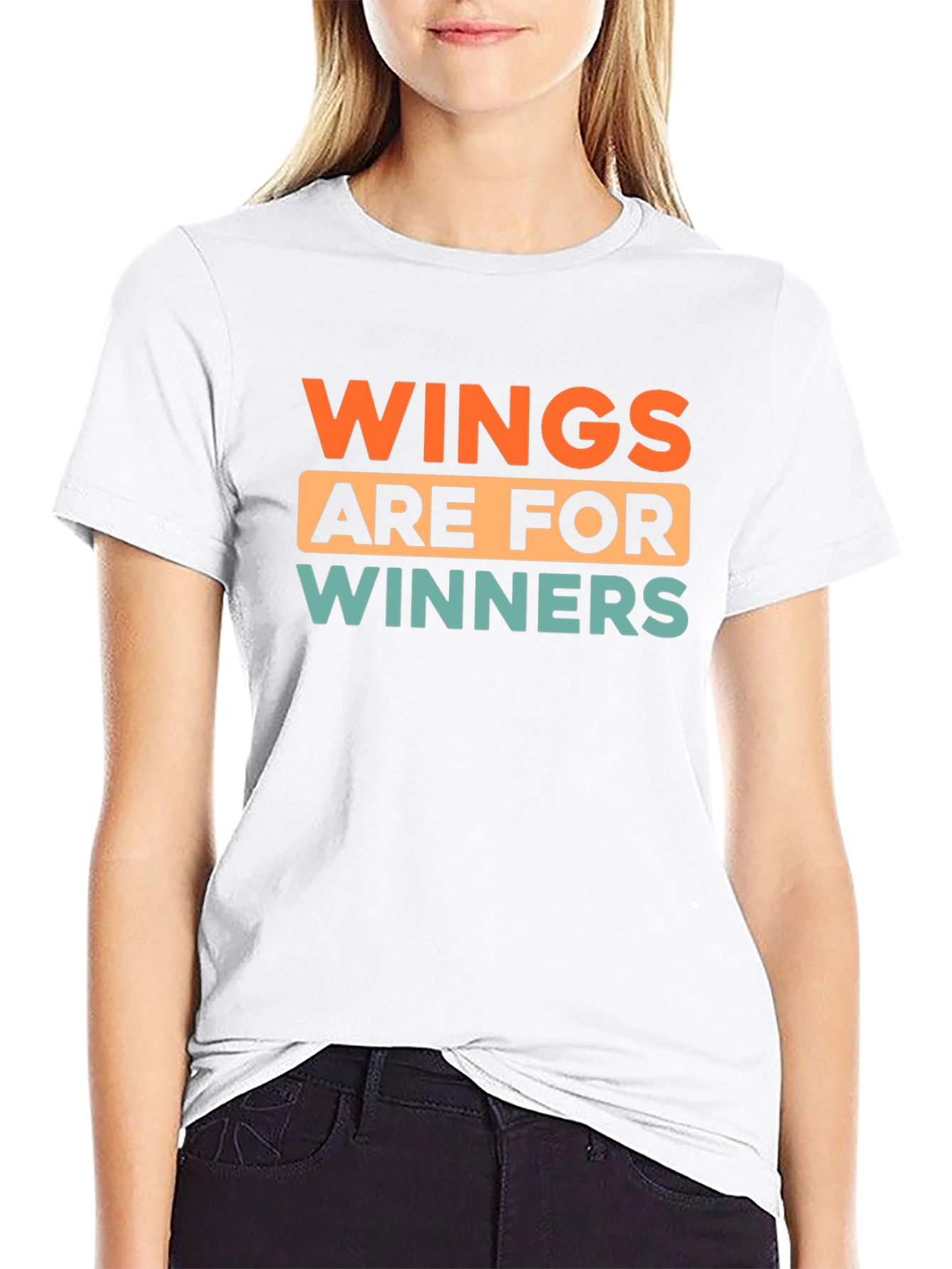 Wings Are For Winners Black T-Shirt