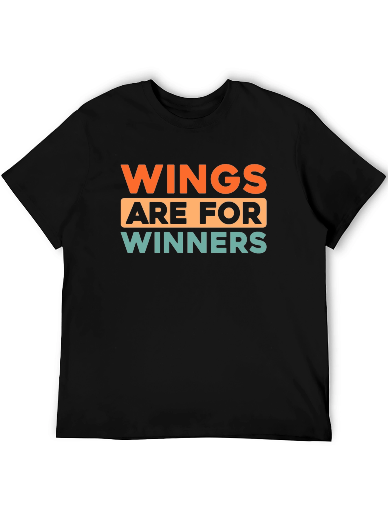 Wings Are For Winners Black T-Shirt