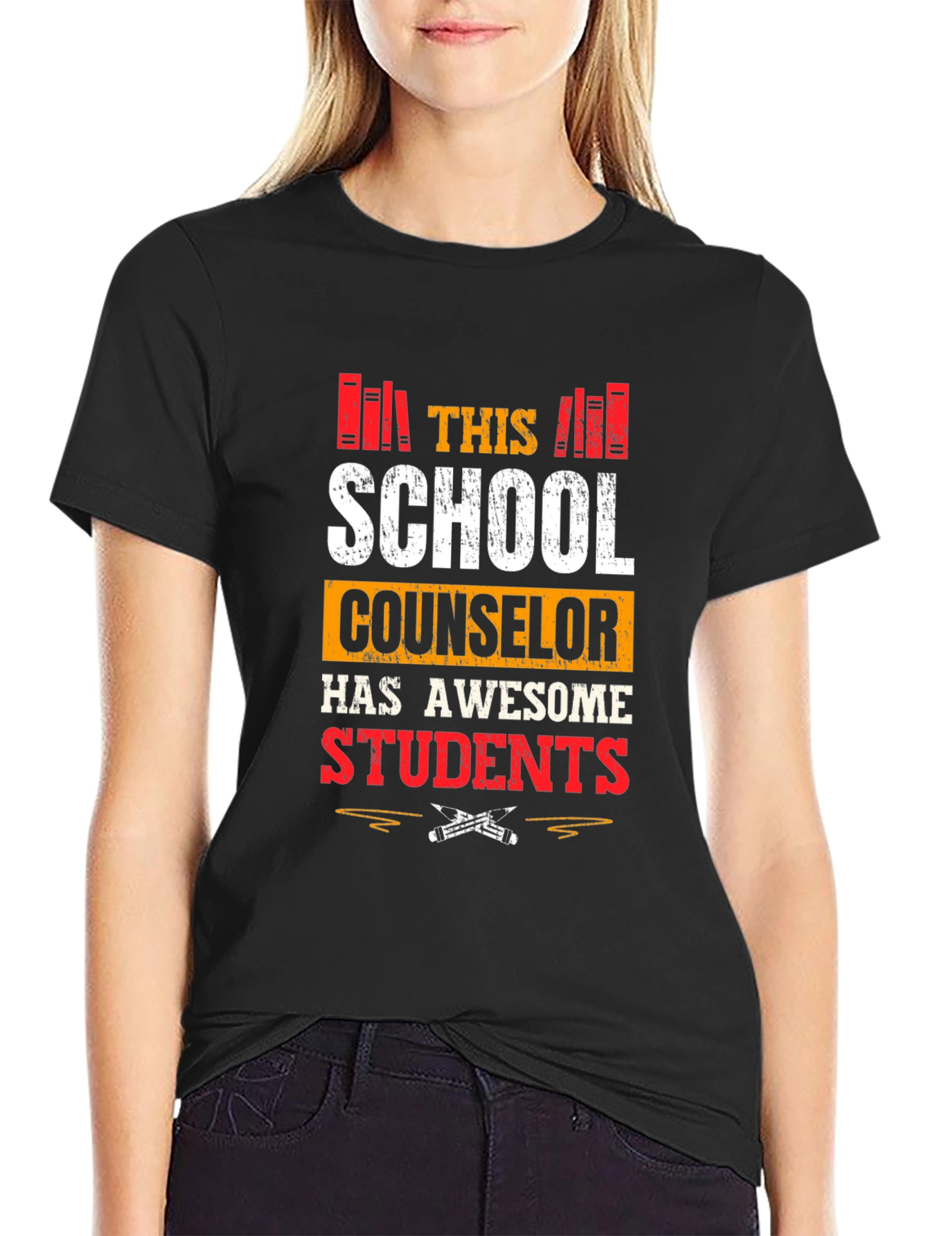 School Counselor T-Shirt Awesome Students