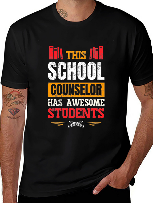 School Counselor T-Shirt Awesome Students