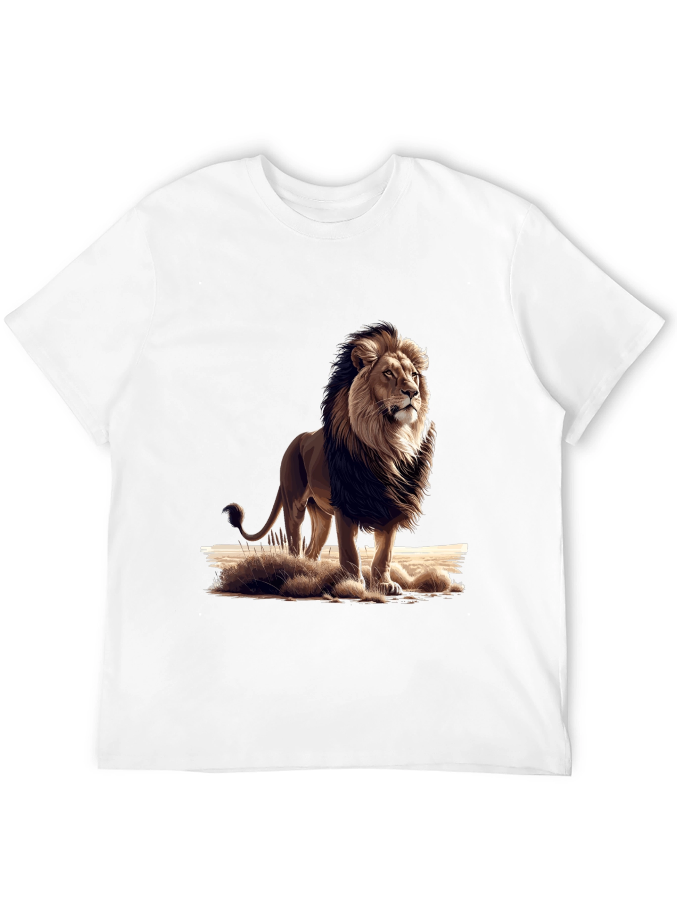Lion Graphic Black T-Shirt