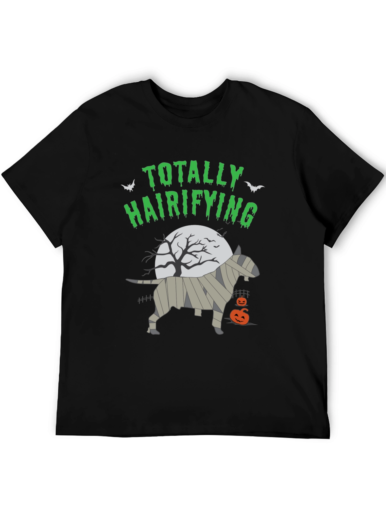 Totally Hairifying Bull Terrier Halloween T-Shirt