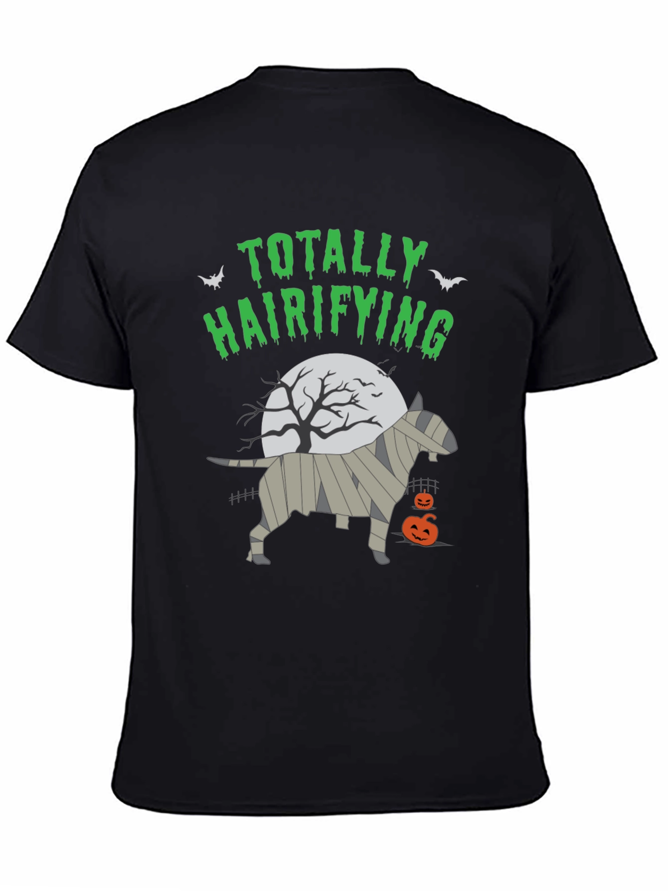 Totally Hairifying Bull Terrier Halloween T-Shirt
