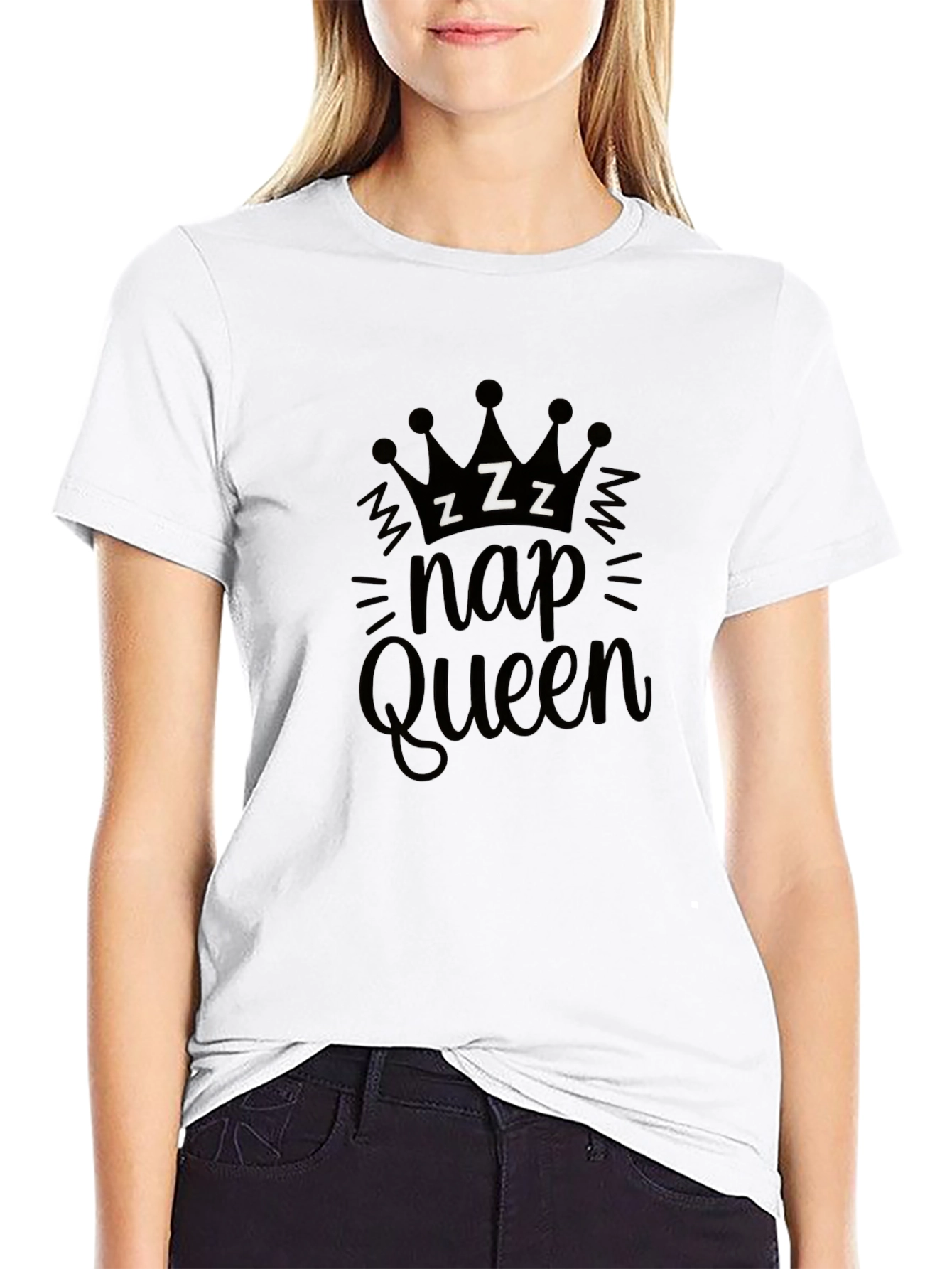 Nap Queen Black Graphic Tee