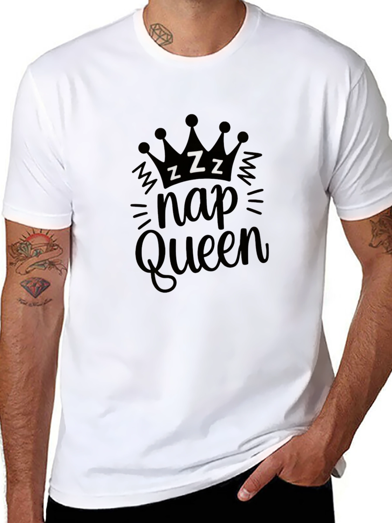 Nap Queen Black Graphic Tee