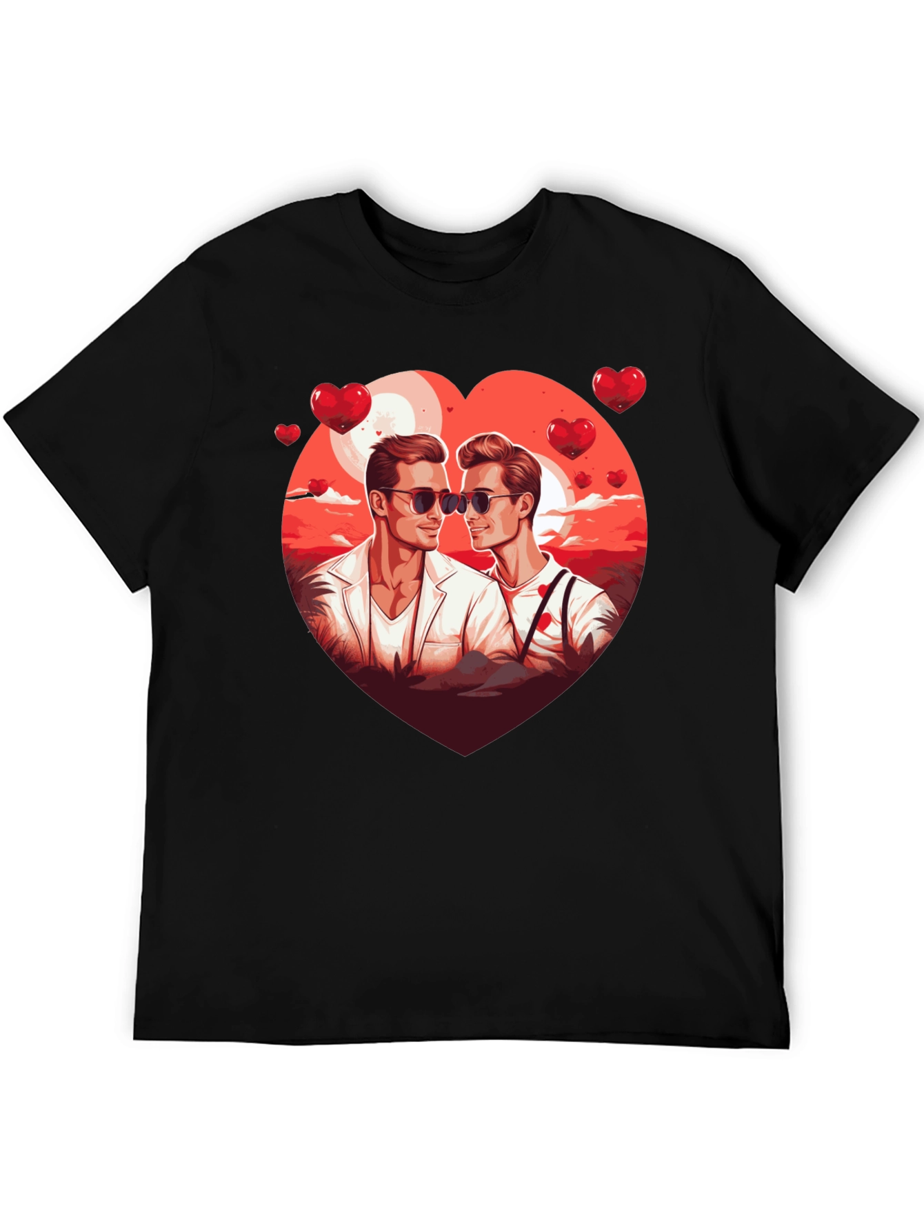 Heart Graphic Tee for Men