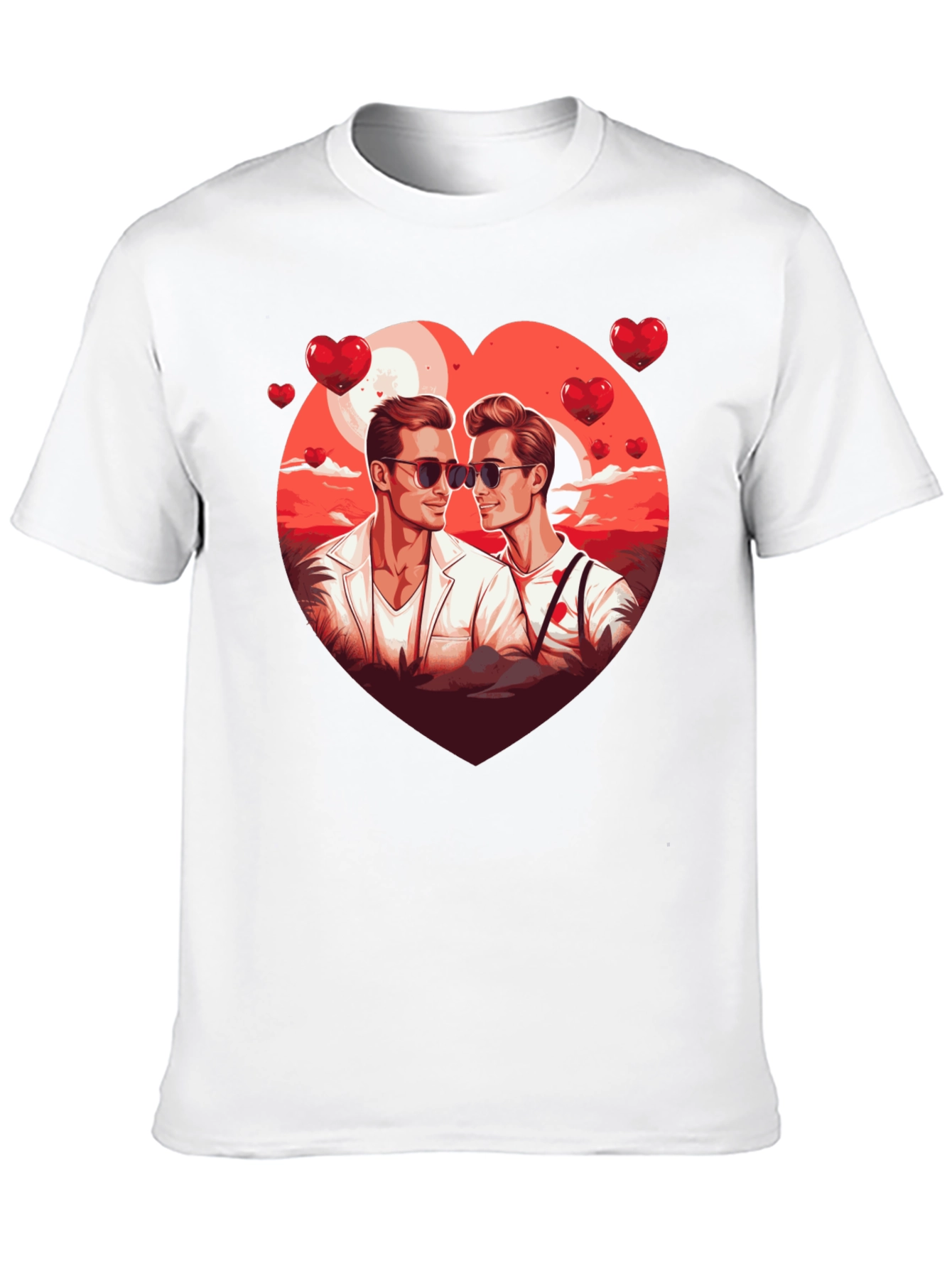 Heart Graphic Tee for Men