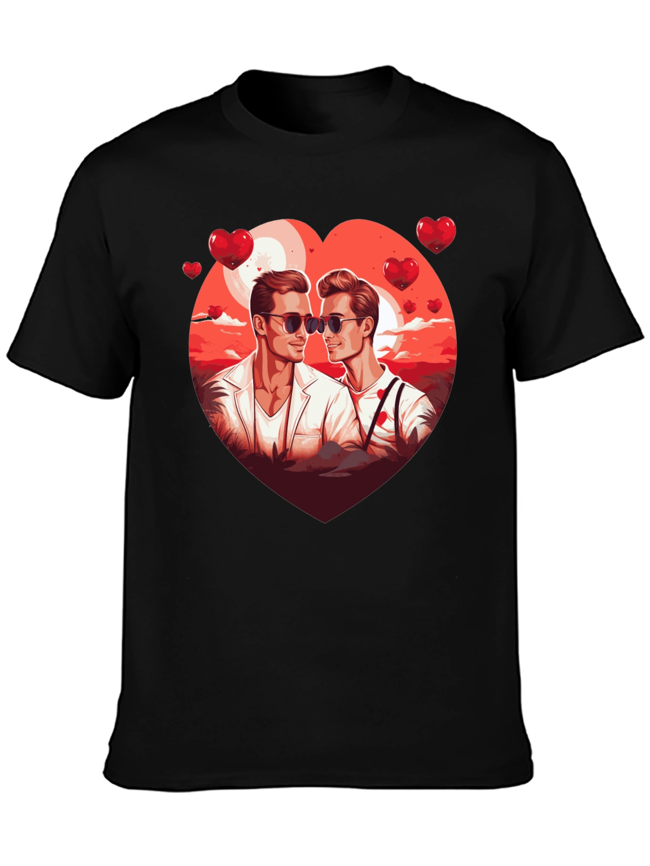 Heart Graphic Tee for Men
