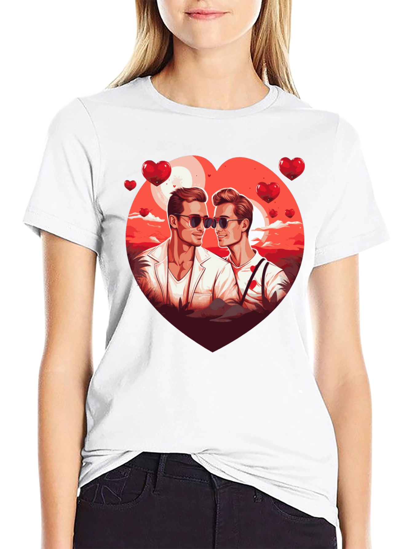 Heart Graphic Tee for Men