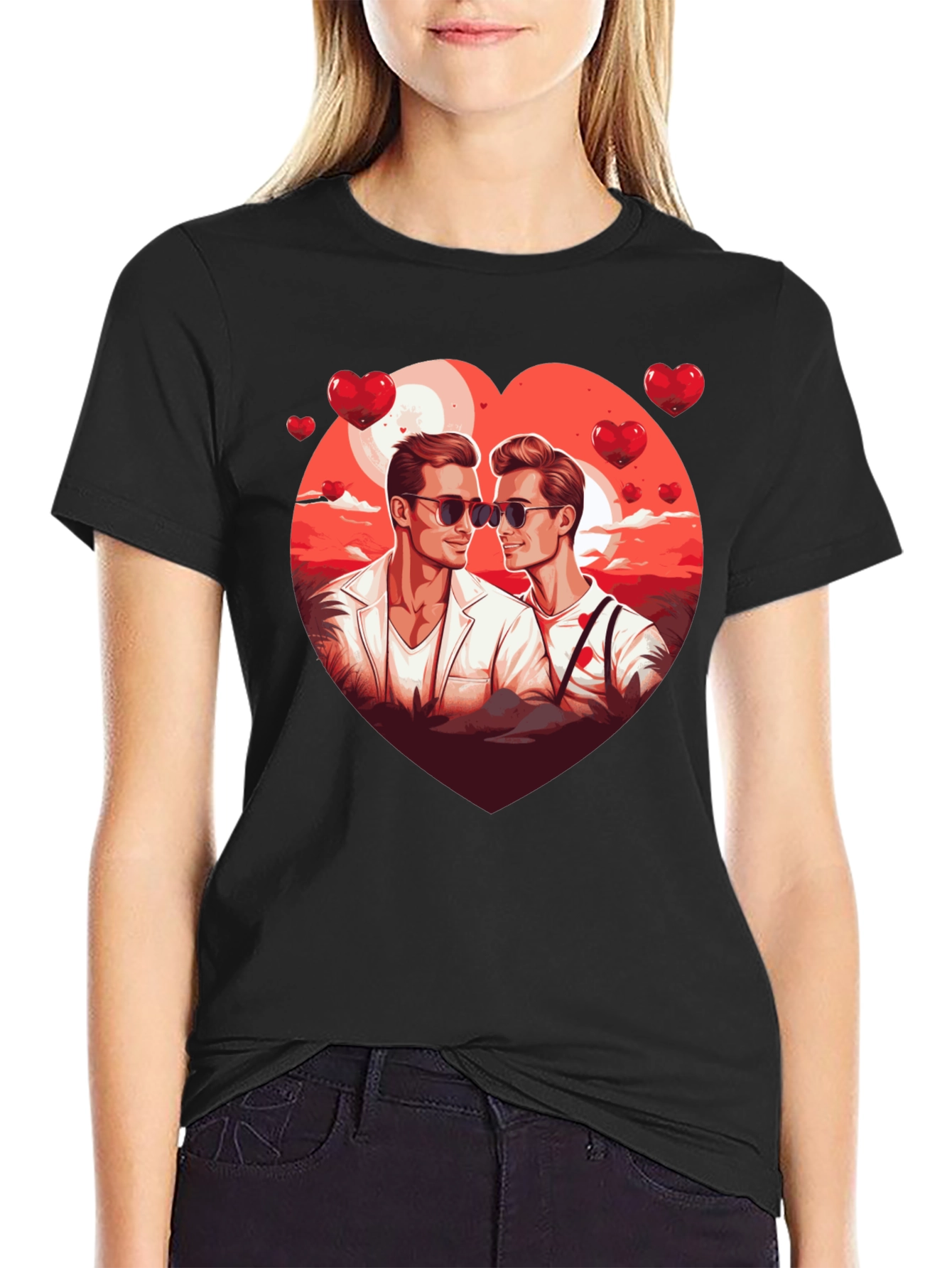 Heart Graphic Tee for Men