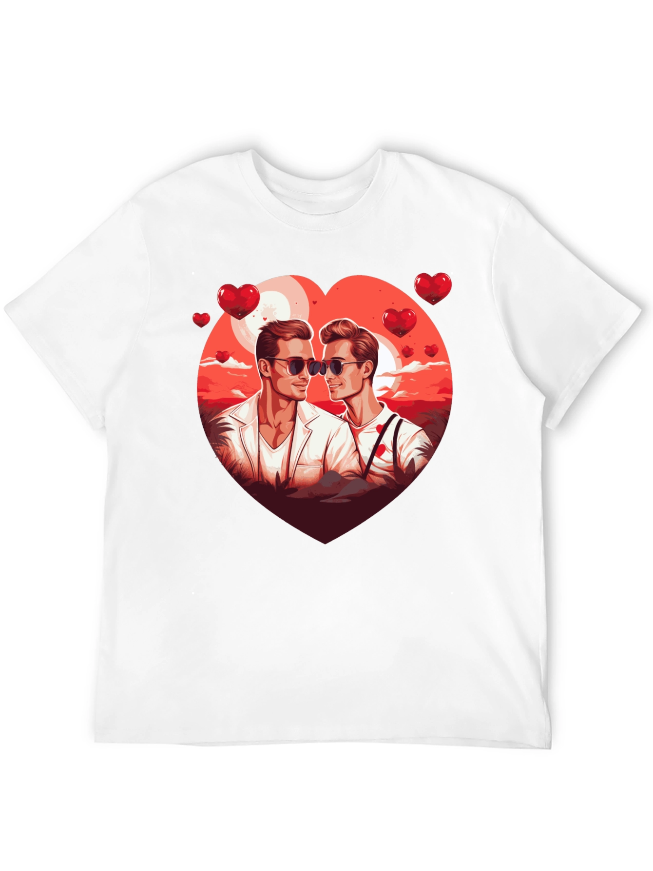 Heart Graphic Tee for Men