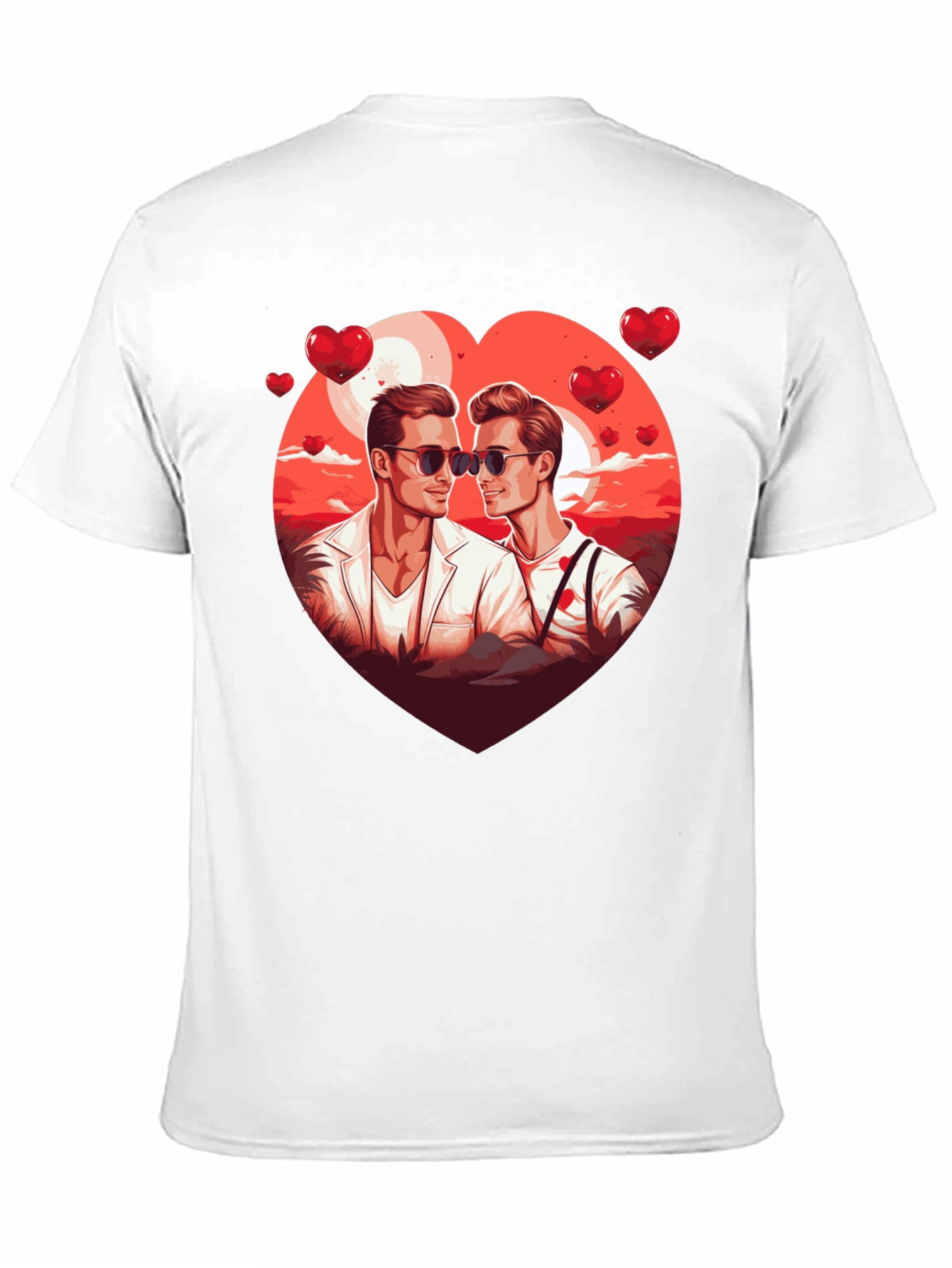 Heart Graphic Tee for Men