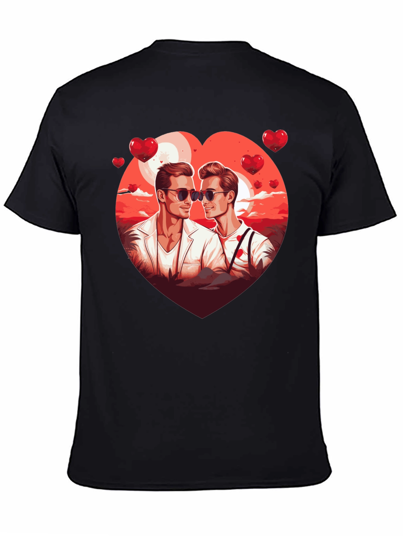 Heart Graphic Tee for Men