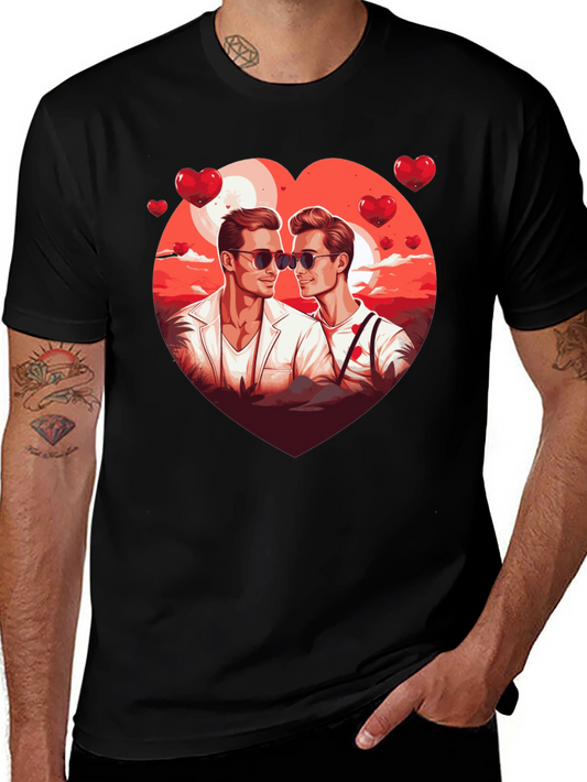 Heart Graphic Tee for Men