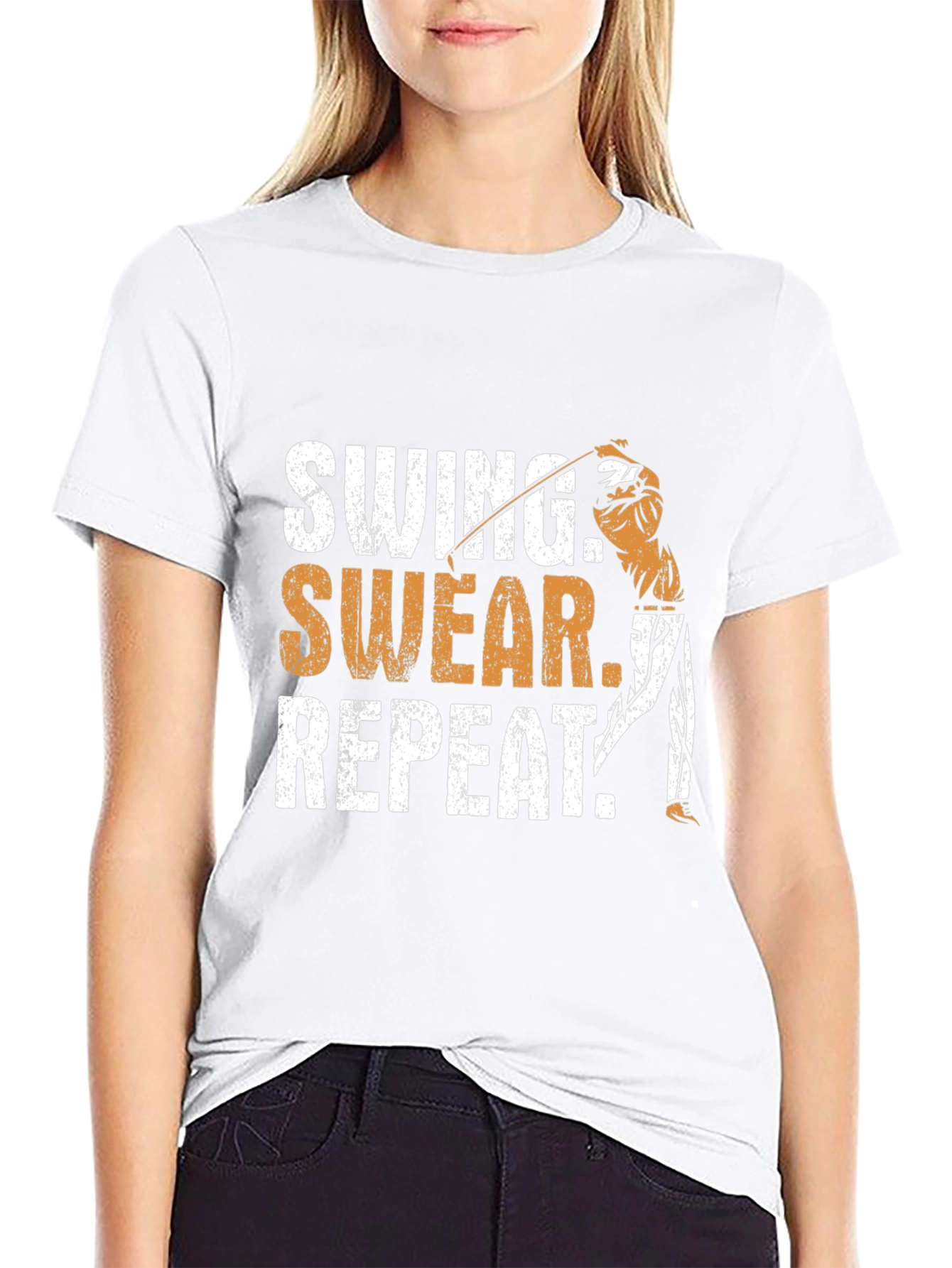 Swing Swear Repeat Golfing T-Shirt