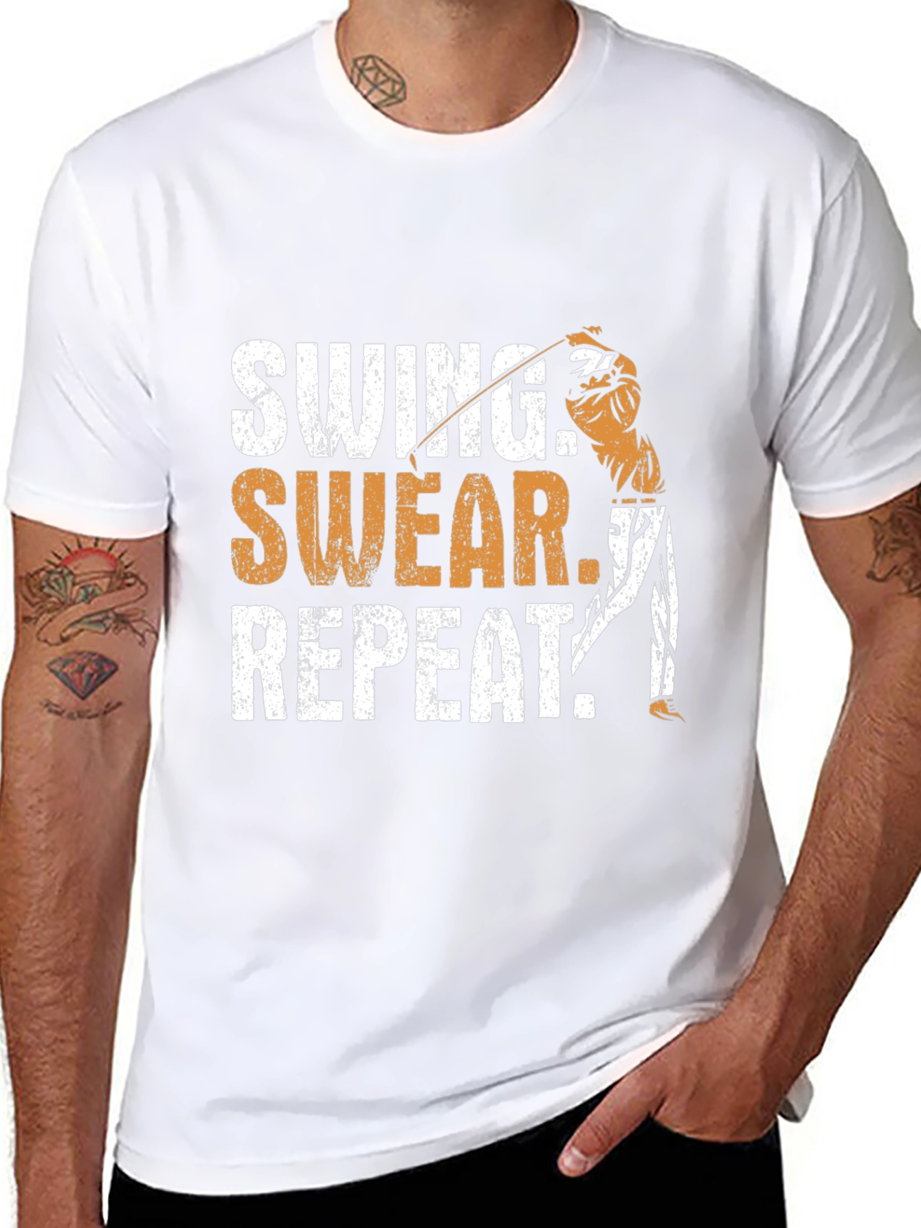 Swing Swear Repeat Golfing T-Shirt