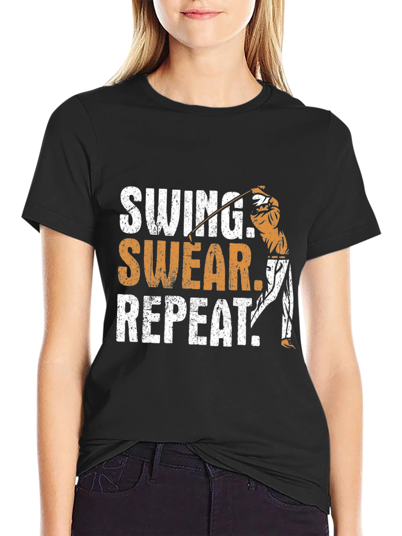 Swing Swear Repeat Golfing T-Shirt
