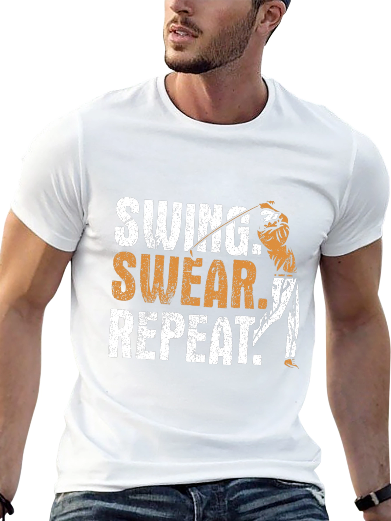 Swing Swear Repeat Golfing T-Shirt