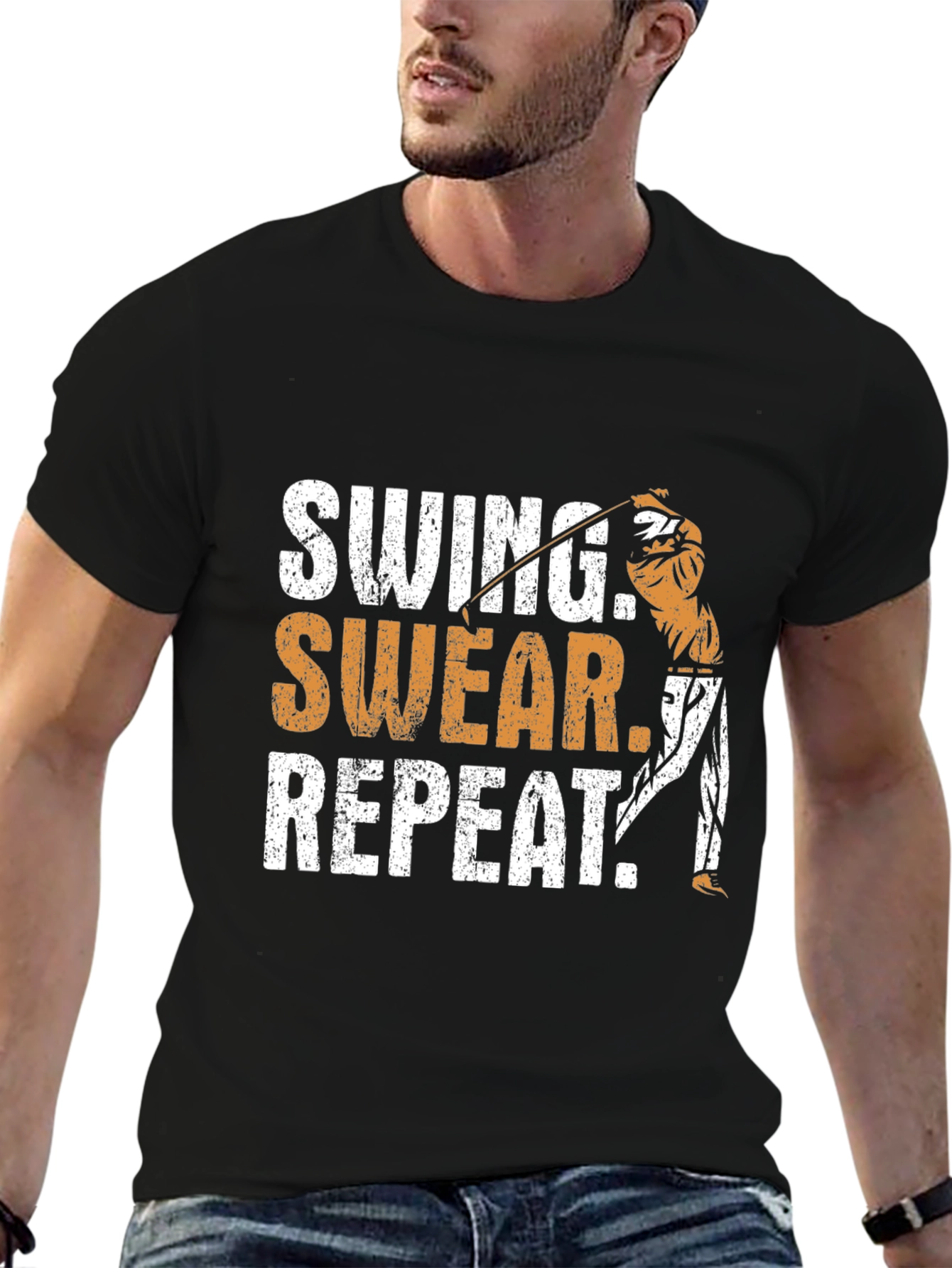 Swing Swear Repeat Golfing T-Shirt