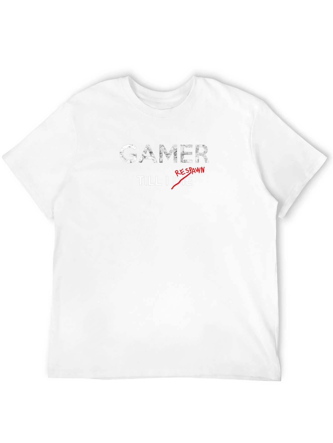 Gamer Till I Respawn Black Cotton T-Shirt