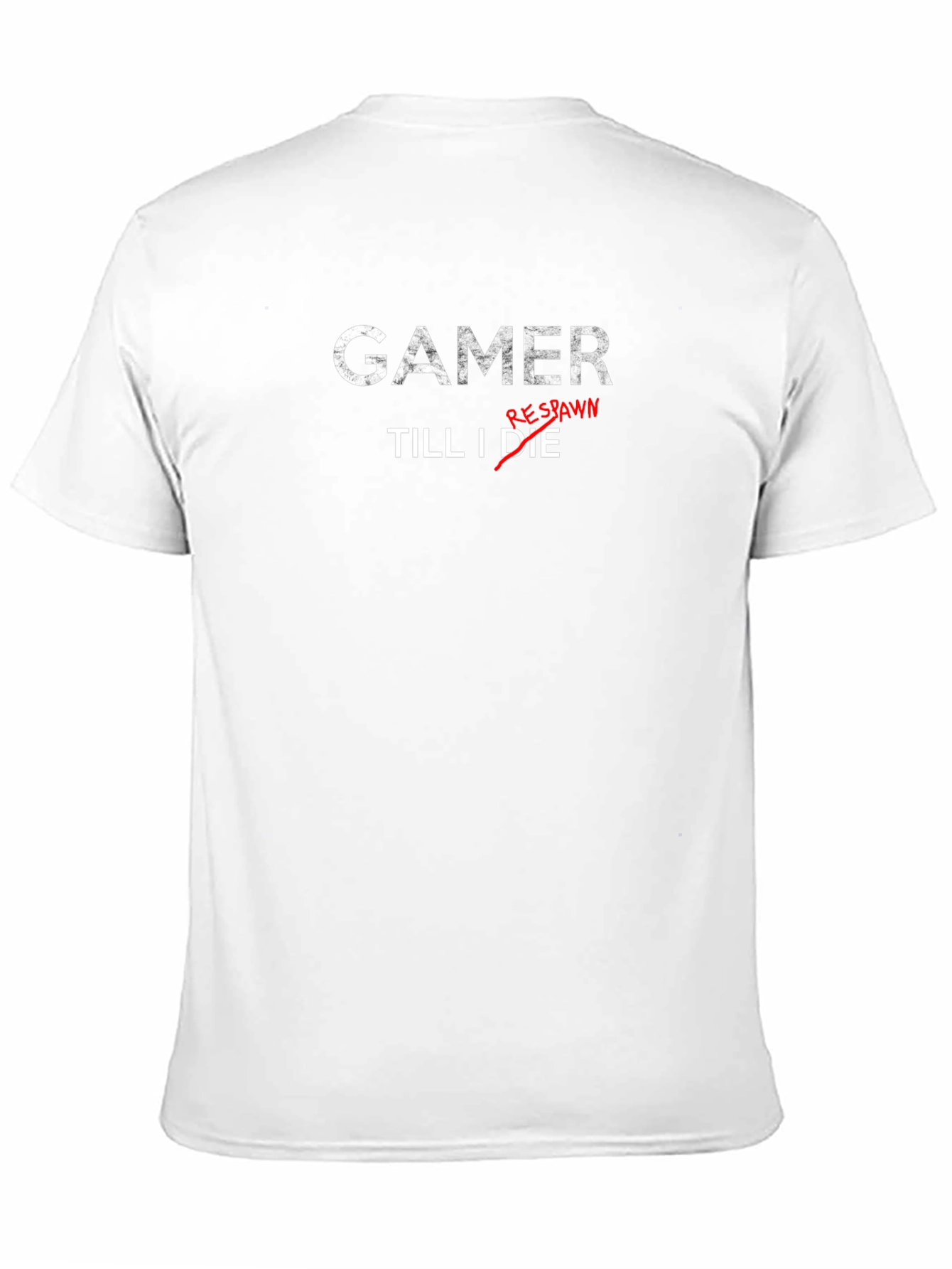 Gamer Till I Respawn Black Cotton T-Shirt