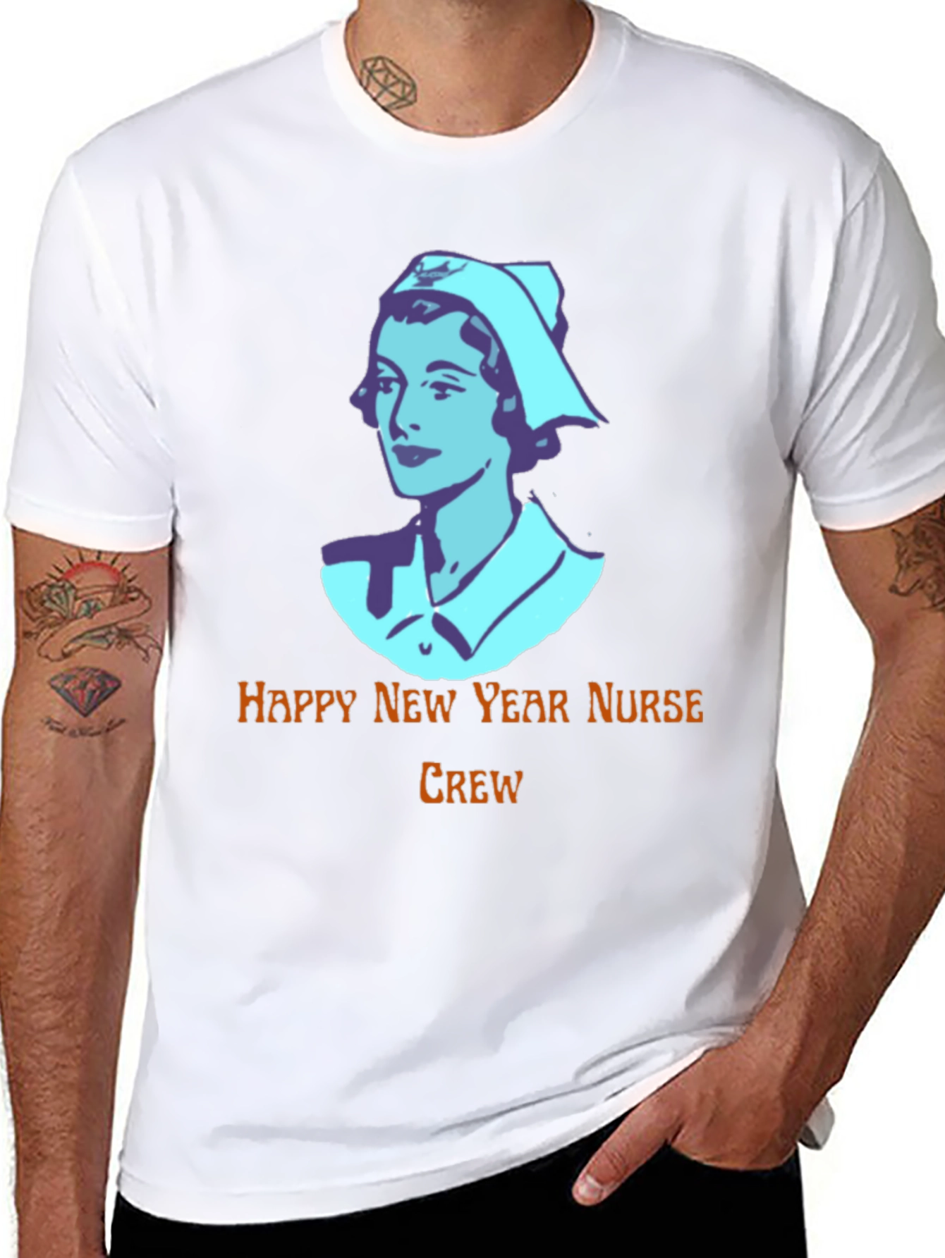 Happy New Year Nurse Crew Black T-Shirt