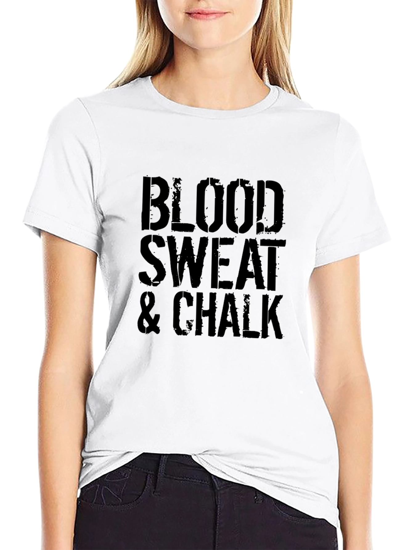 Blood Sweat & Chalk Black Graphic Tee