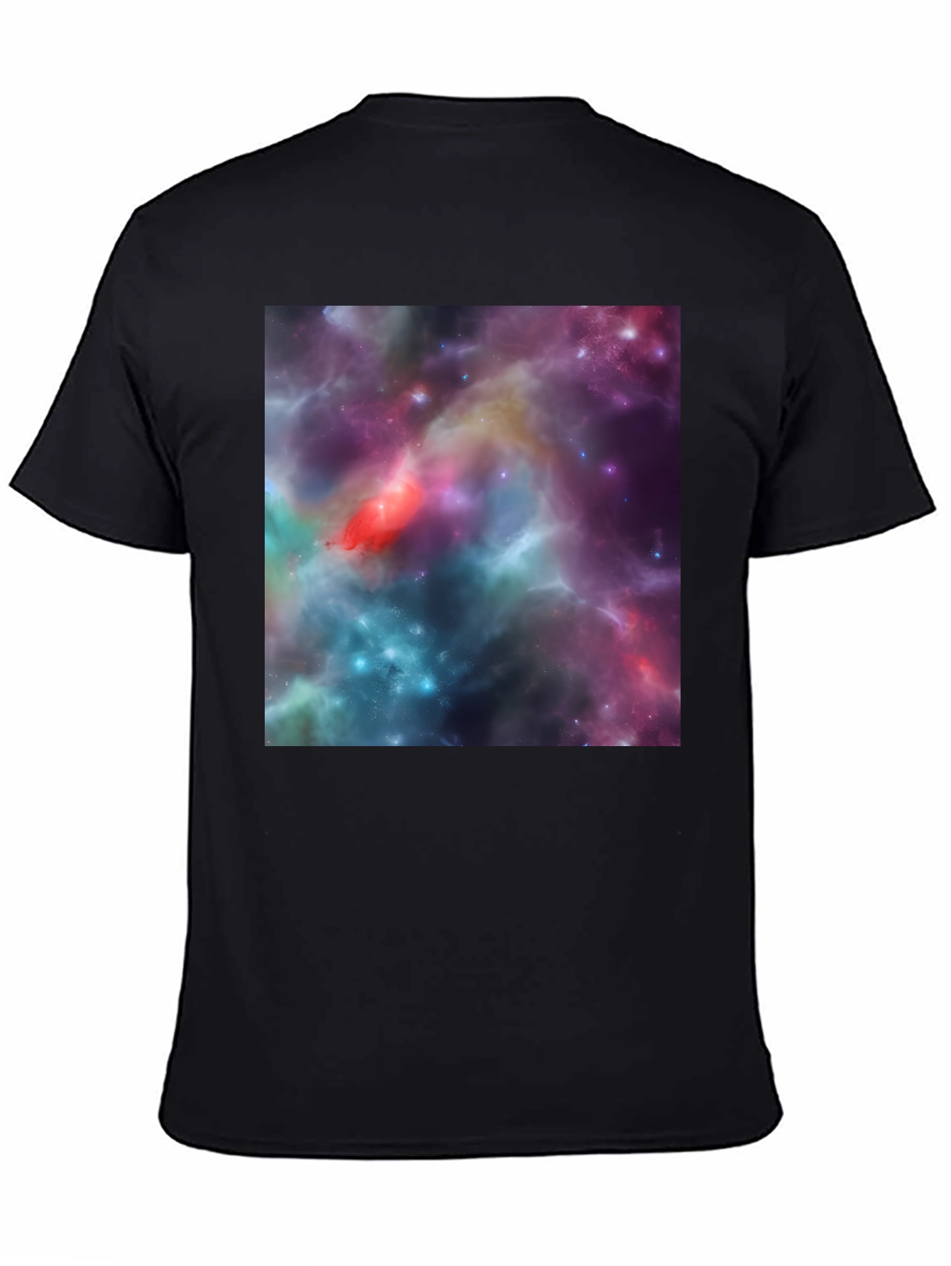 Nebula Print Black T-Shirt