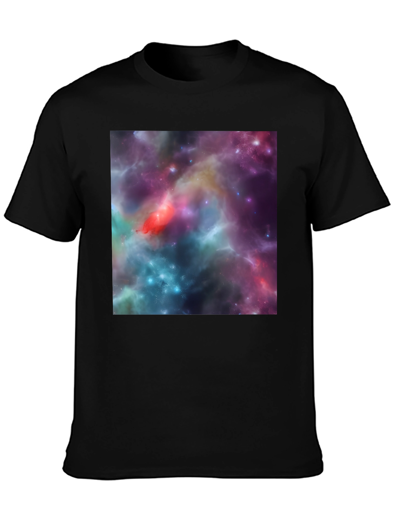 Nebula Print Black T-Shirt