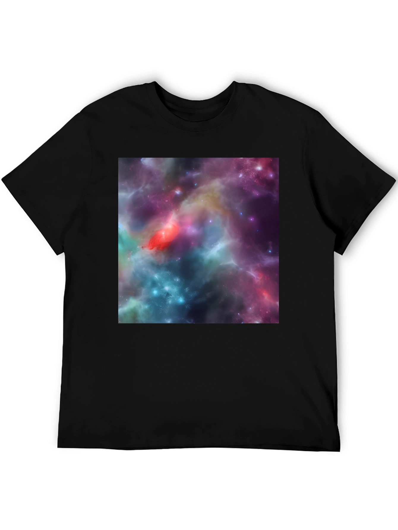 Nebula Print Black T-Shirt
