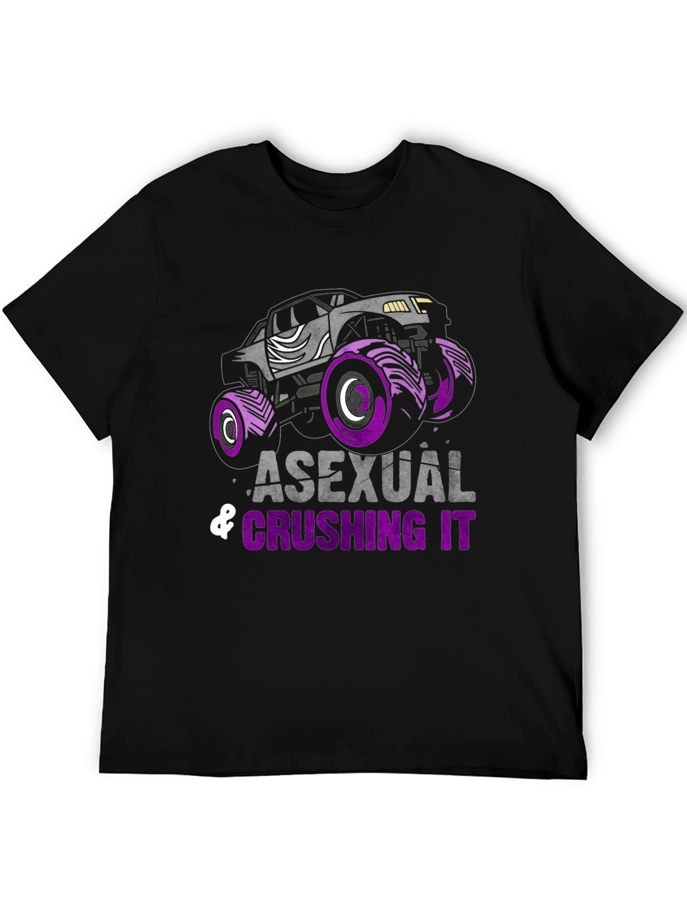 Asexual Crushing It Monster Truck T-Shirt