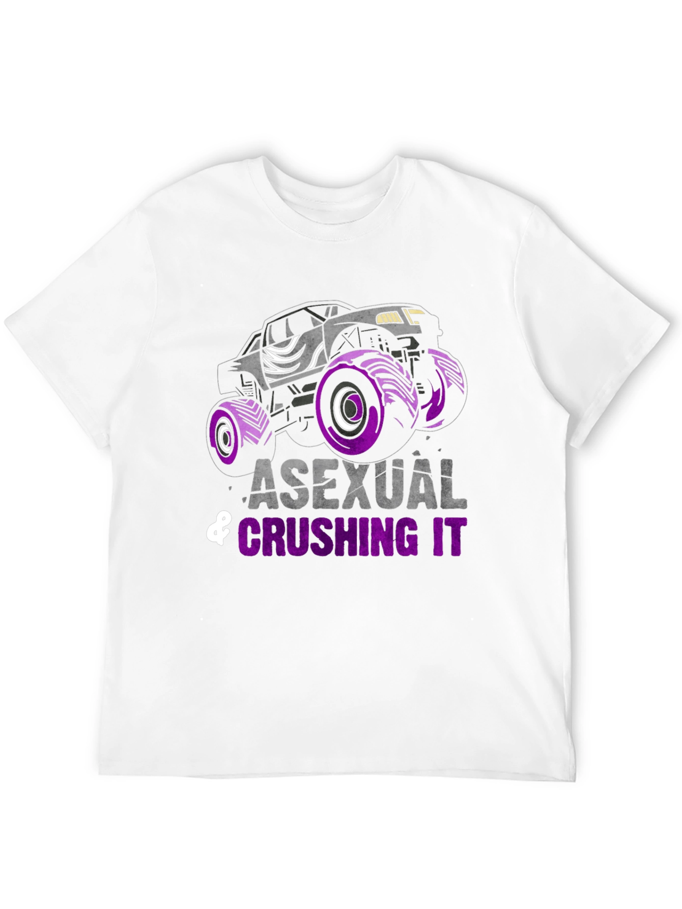 Asexual Crushing It Monster Truck T-Shirt