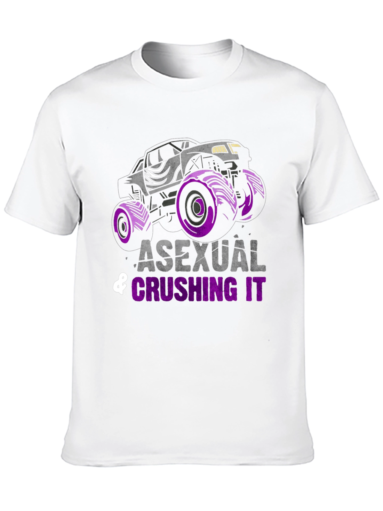 Asexual Crushing It Monster Truck T-Shirt