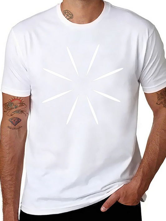 Starburst Graphic Tee - Stylish Cotton Blend T-Shirt